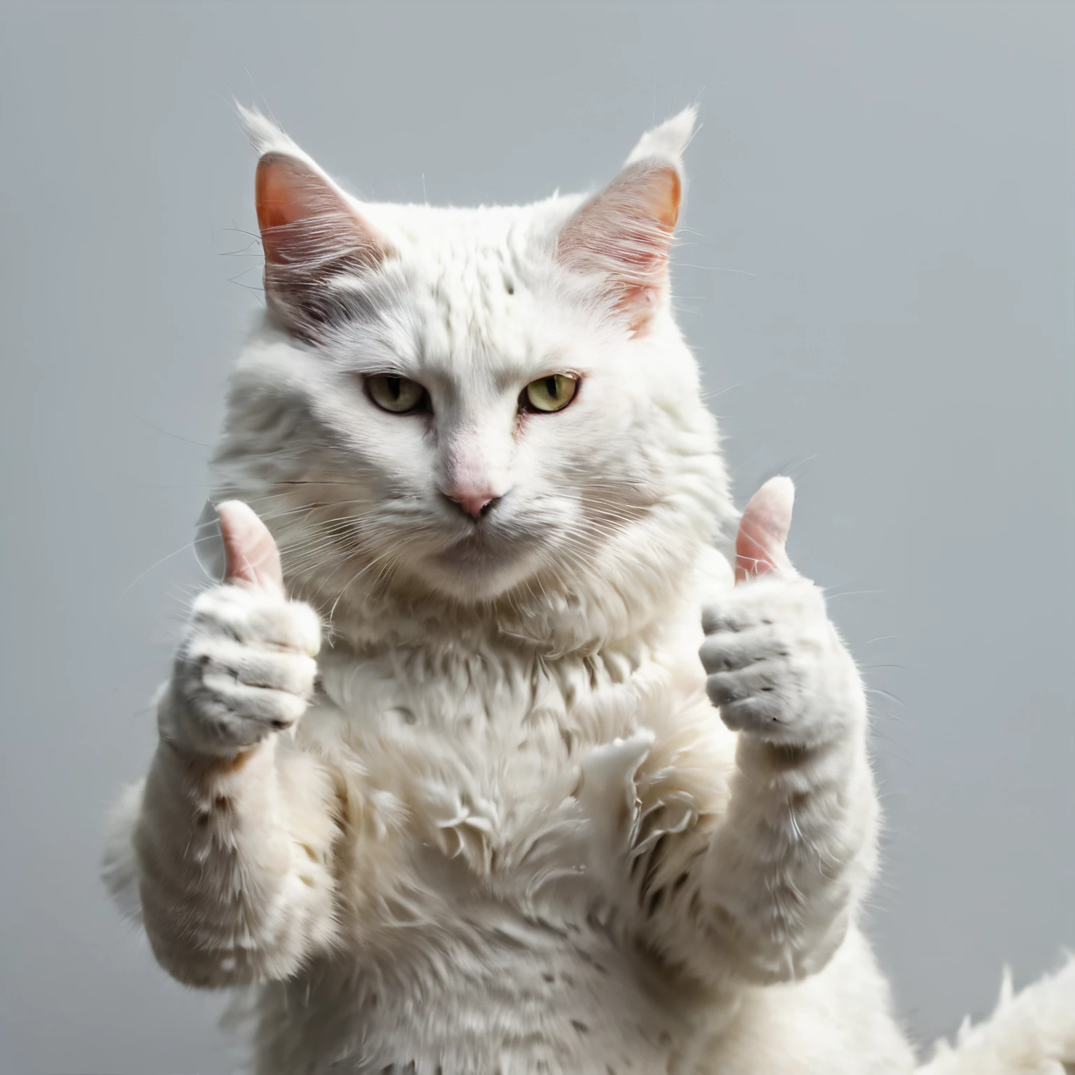 photos, single thumbs up, approval <lora:mythical beast:0.8>  white cat, 8K, HD
 <lora:single thumbs up:1>