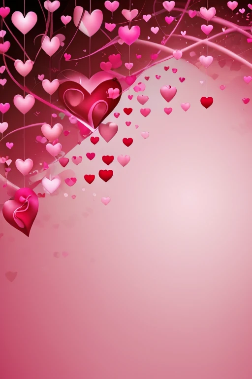 <lora:Valentine_v1:.0.7> romantic background for valentine, hearts, heart, red, pink, flower, depth of field,