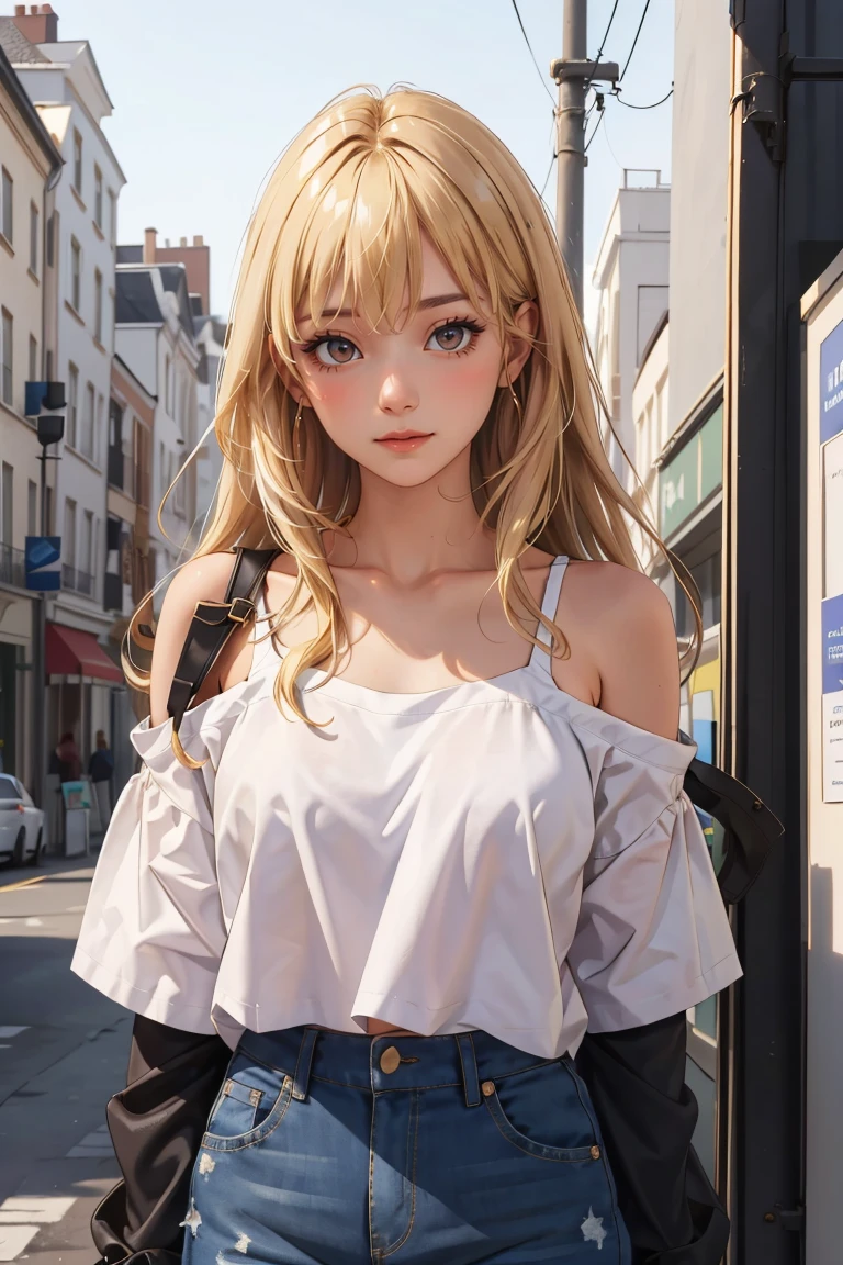 masterpiece, best quality,
1girl, 
 <lora:OversizedClothes_FefaAIart:1>,
long hair,  blonde hair,
oversized shirt,shirt, off shoulders,