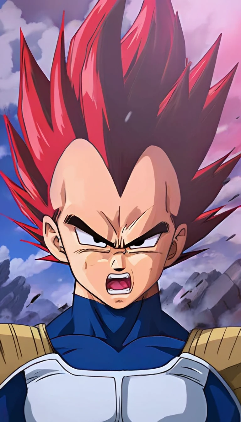 anime artwork <lora:VegetaXL:.7>vegeta in grief and anguish <lora:tears:.7>tears <lora:last:.7>anger, screaming and yelling . anime style, key visual, vibrant, studio anime, highly detailed