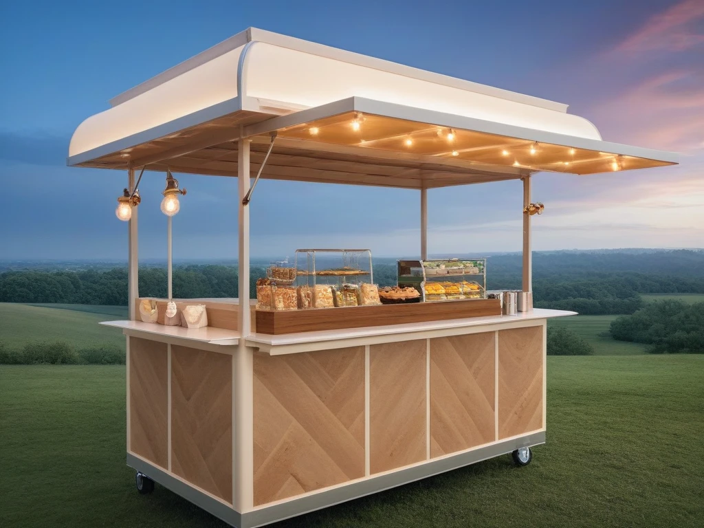 <lora:JJsFood_Stand_XL:1>, ((Food Stand)), masterpiece , best quality, soft lighting, high quality, outdoors, day, scenery, real world location, sky,