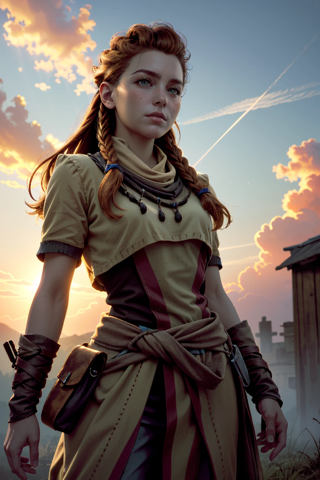 ((ultra detailed, masterpiece, absurdres))
<lora:HFWAloy:0.9>
HFWAloy, 1girl, orange hair, green eyes, long hair, braid, Ethereal Clouds in the Sky