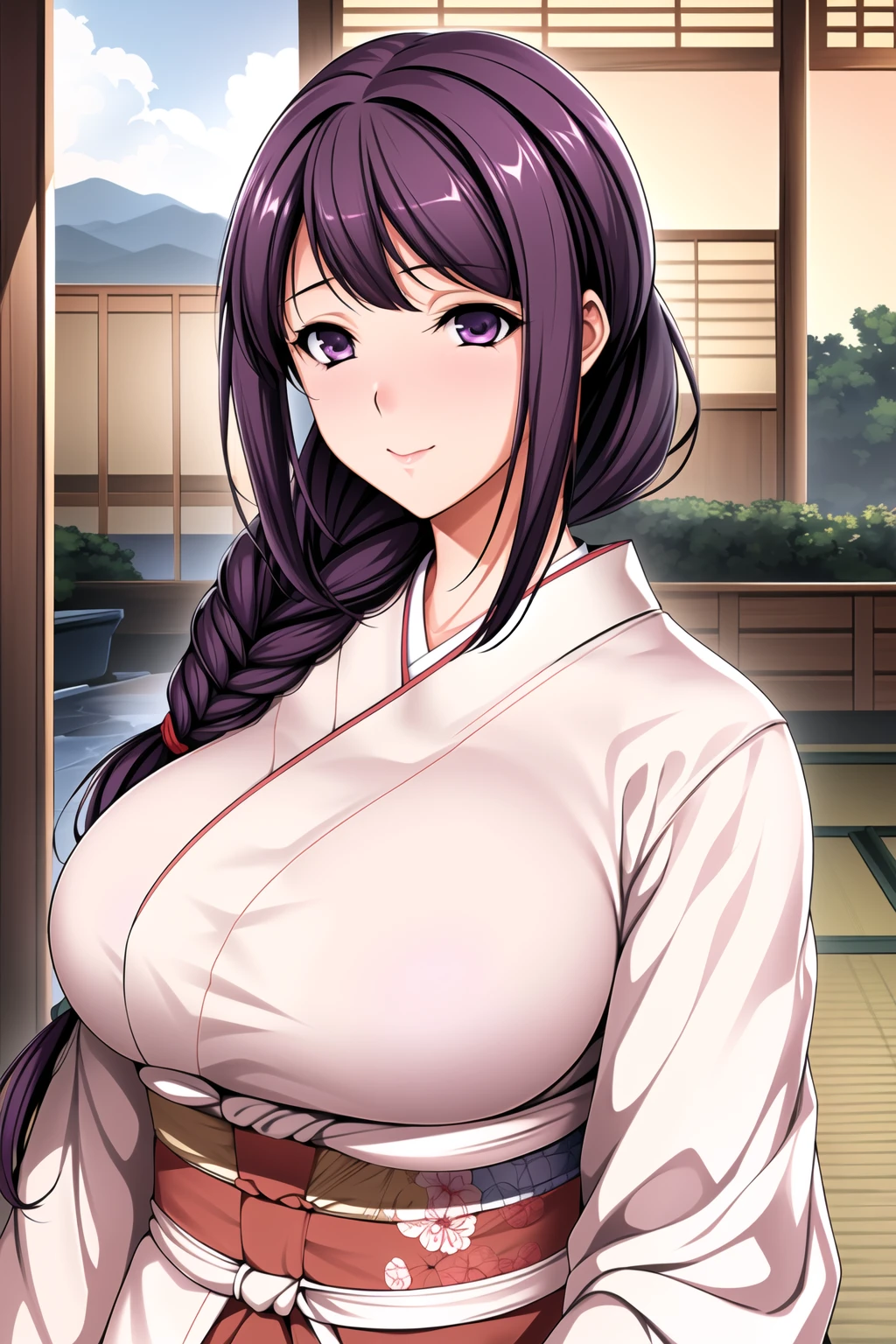 (highres, high quality, best quality:1.3), intricate details, vibrant image, colorful, volumentric lighting, saiminseishidou, Tsubaki Miyajima, 1girl, solo, cowboy shot, (from below:1.2), looking down, looking at viewer, eye contact, (spread legs:1.2), (skirt tug:1.3),
(seductive look:1.2), seductive smile,
(high school teacher outfit:1.4),cleavage,
black_hair, long_hair, hair_pulled_back,parted_lips,purple_eyes, braid,
1 girl, 24yo,mature female,Beautiful Finger,Beautiful long legs,Beautiful body,Beautiful Nose,Beautiful character design, perfect eyes, perfect face, perfect fingers, perfect hands, perfect breasts, perfect body, perfect mouth, perfect lips,
looking at viewer, in the center of the image,
SFW,official art,extremely detailed body, exteremly detailed face, extremely detailed hair, extremely detailed eyes, wallpaper, perfect lighting,Colorful, Bright_Front_face_Lighting,
(masterpiece:1.0), ultra high res,4K,ultra-detailed, 8K, HDR, highres, absurdres:1.2, Kodak portra 400, film grain, blurry background, bokeh:1.2, lens flare, (vibrant_color:1.2)
(Beautiful,large_Breasts:1.4), (beautiful_face:1.5),(narrow_waist),