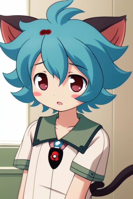 <lora:Mochizuki_Yuuma:0.8>, ãMochizukiYuuma, solo, animal ears, male focus, 1boy, cat ears, blush stickers, 1girl, aqua hair, upper body. hospital,
masterpiece, high quality, very_high_resolution, large_filesize, full color,