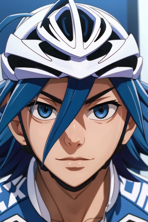 photorealistic, (4k), depth of field, (Masterpiece), (realistic skin texture), extremely detailed, intricate, hyper detailed, high resolution, professional photography, , depth of field, sharp detail, best quality, looking at viewer, 1boy, solo, male focus, <lora:sangaku_manami:0.84>, sangaku_manami, blue hair, blue eyes, hair between eyes, ahoge, , , theater, High definition
