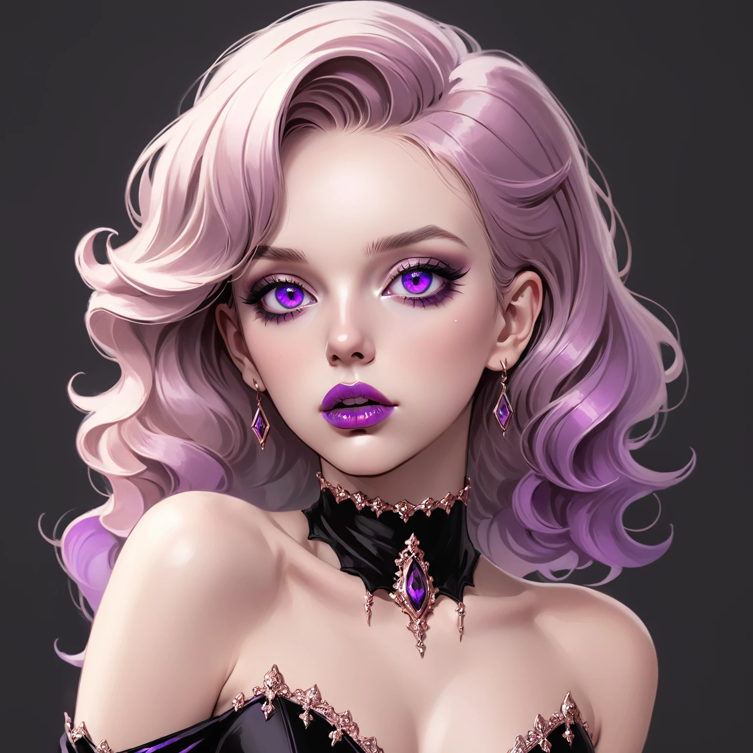 (high quality:1.4), (best quality:1.4), (masterpiece:1.4), official art, official wallpaper, 4k textures, 1girl, young woman, pink hair, sensual pose, glossy lips, soft skin, elegant makeup, lace fabric, earrings, seductive expression, body positive, volumetric lighting, plunging neckline, wearing edgDreamy_dress, breasts apart, rose, (black/red Dress:1.1), silver, silver necklace
(beautiful face:1.1), [perfect eyes:0.9], [perfect skin:0.9], [detailed face:0.9], [detailed eyes:0.9], [detailed hair:0.9], [detailed lips:0.9], (detailed:1.05), (extremely detailed:1.06), sharp focus, (intricate:1.03), (extremely intricate:1.04), low contrast, soothing tones, hdr, (epic scenery:1.09), (beautiful scenery:1.08), (detailed scenery:1.08), (intricate scenery:1.07), (wonderful scenery:1.05)