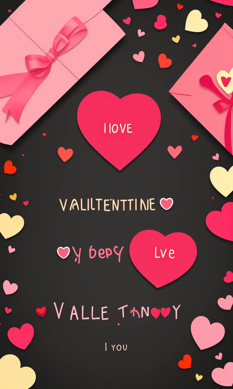 Vcards2024, valentine, simple background, love heart, cute, adorable, best quality