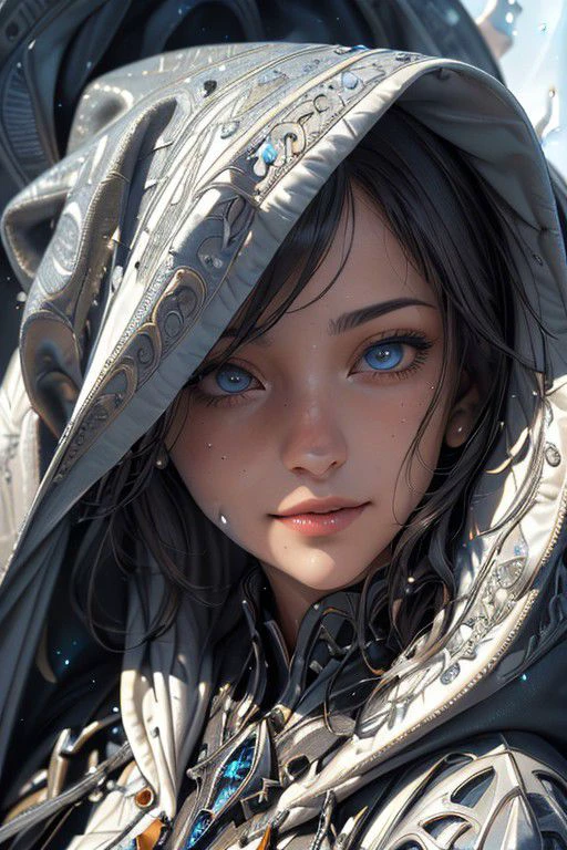 2d_artwork, <lora:Celestial:0.8>, (extreme close-up:1.5), 3/4 view, hooded wizard, detailed face, seductive, mistery, magic, detailed, (light smile:0.5)