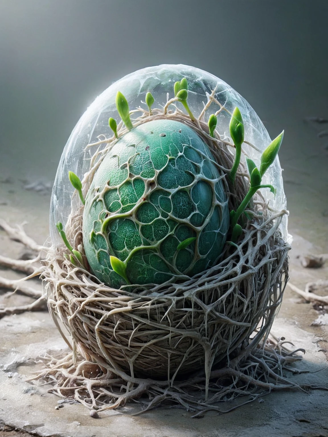 ais-sproutz dragon egg in a straw nest <lora:Sprouting_Spring_SDXL:1>