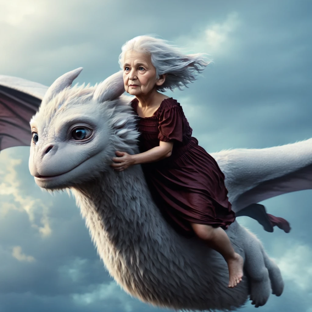 furdragon, full_body, 1girl , old woman <lora:furdragon_v1:0.7>