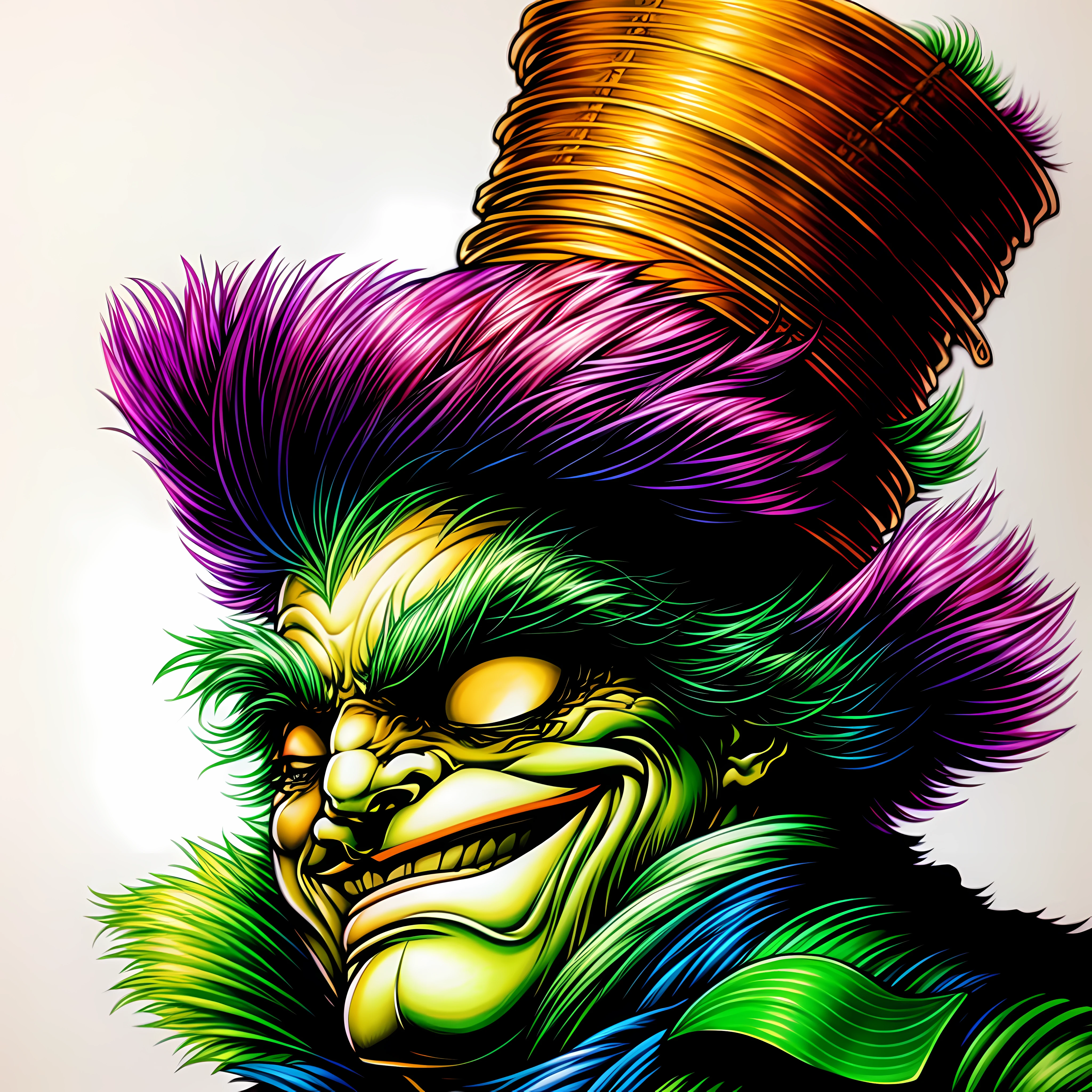 Illustration of the mad hatter, extremely detailed, masterpiece,intricate detail, golden ratio, by Yoji Shinkawa and greg rutkowski <CharacterDesign_Concept-10:0.24> <jim lee:0.29> <Madball sd v1 lora step 2200 Evang style:0.61>