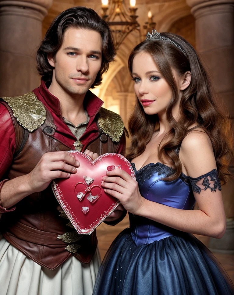 fairy tale , realistic, <lora:quiron_KylaCole_v1_lora:0.86> KylaColeQuiron, valentine's day style, heart and love theme, . magical, fantastical, enchanting, storybook style, highly detailed