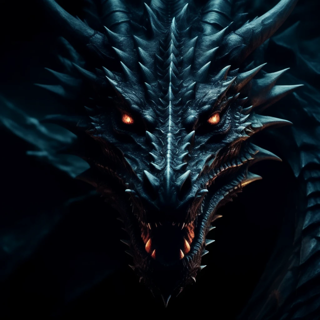 wyrmterro close up face dragon, darkness<lora:wyrmterro:0.8>