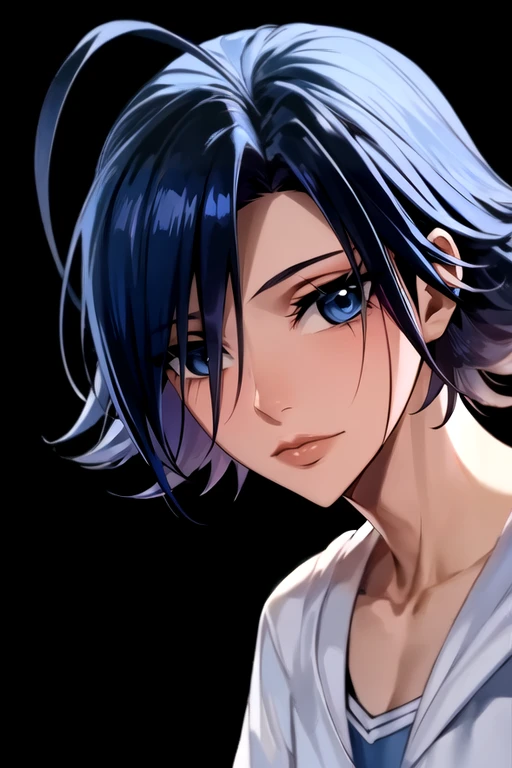 Gojo Satoru, extremely detailed portrait, beautiful detailed eyes, long eyelashes, beautiful detailed lips, beautiful detailed face, highly detailed hair, intricate hair strands, striking pose, intense expression, powerful aura, piercing blue eyes, smooth porcelain skin, delicate facial features, ambient lighting, cinematic lighting, dramatic shadows, vibrant colors, hyperrealistic, (best quality,4k,8k,highres,masterpiece:1.2),ultra-detailed,(realistic,photorealistic,photo-realistic:1.37)