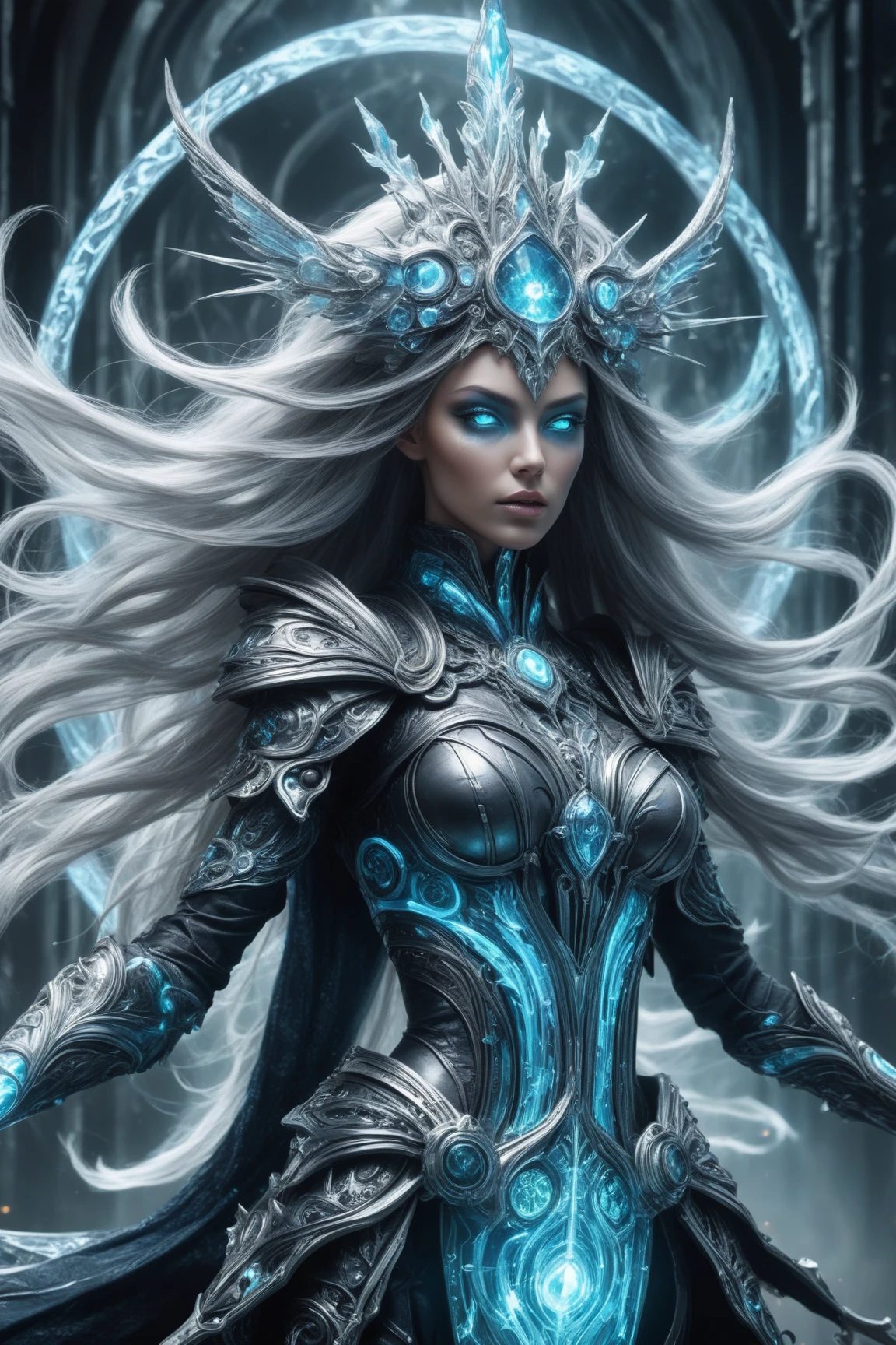 Highly detailed ,Extreme detail, masterpiece, deep underground cave, mystical glowing light, complex labyrinthine passages, natural beautiful patterns on walls, strange glowing stone, colorful crystals scattered around, captivating beauty and mysterious power, no characters visible.