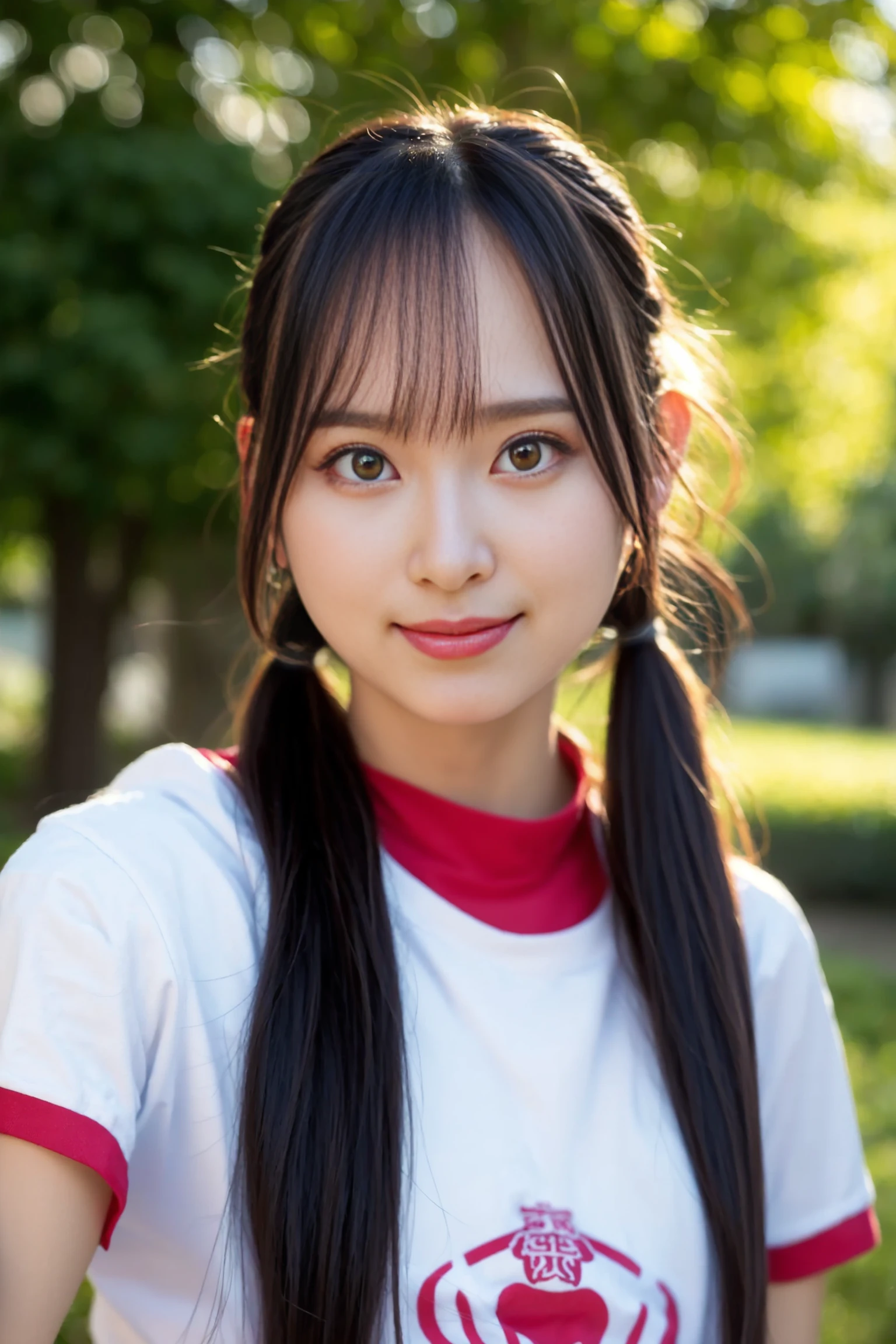 <lora:nana_kic_v01:0.9>,
(8k, RAW photo, best quality, masterpiece:1.2), (realistic, photo-realistic:1.37), omertosa,1girl, blurry background,lake, rain,wet,professional lighting, photon mapping, radiosity, physically-based rendering, backlight bokeh, blurry background,smile, ((black choker)), red lips, student ,((lights shinning on the face))
head portrait
,
sunlight, ((outdoors)) ,((light shinning on the hair))
((short t-shirt,school uniform)),
((high twin-tail hair)), ((floating hair)), blonde,wavy hair, glowing hair,
135mm lens,,big breast,red lips,smile,