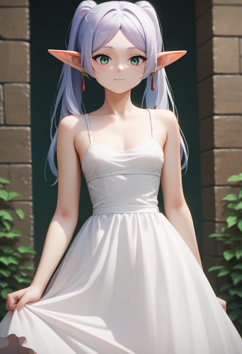 score_9, score_8_up, score_7_up, score_6_up, score_5_up, score_4_up, BREAK
FrierenFrieren, 1girl, white dress,
<lora:FrierenFrieren_PD6XL:1>