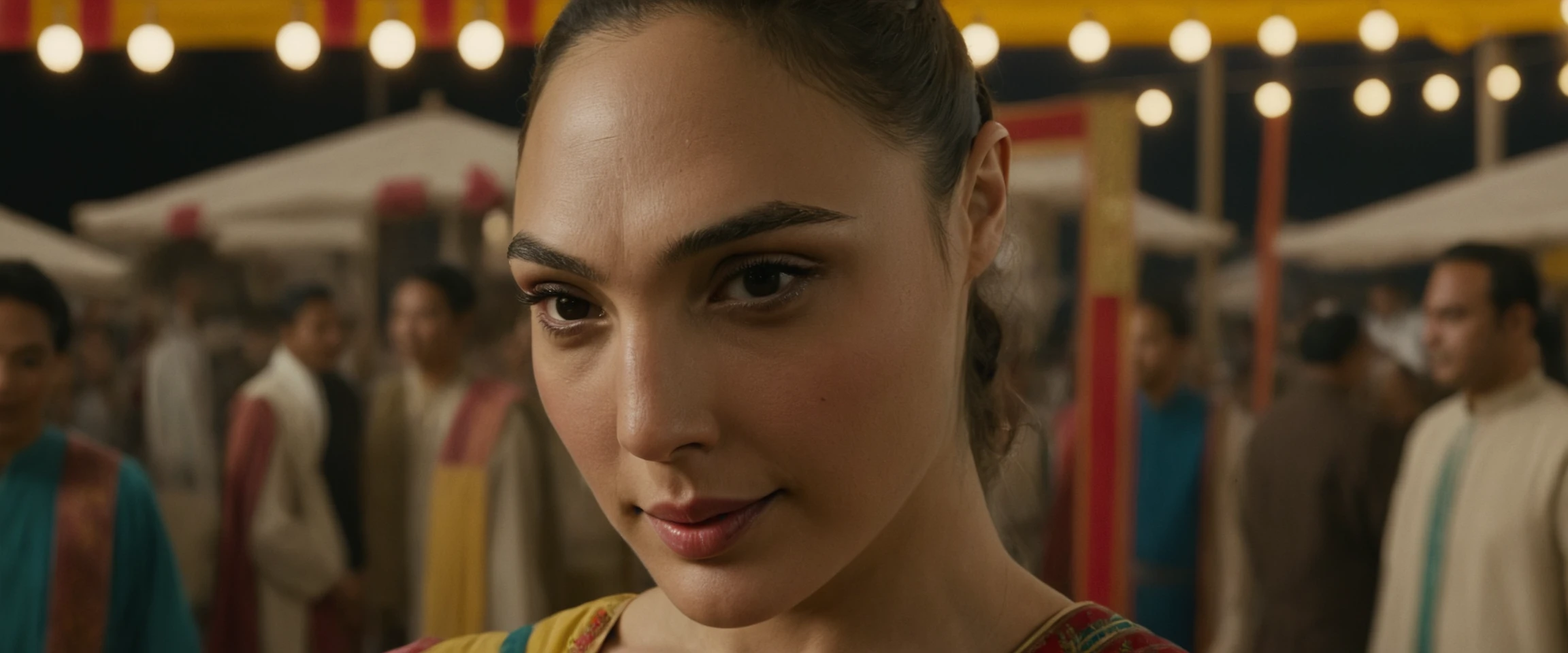 closeup portrait hyper shot of Gal Gadot , cute face, cinemascope 35mm, film grain
(wearing a Long traditional Dress:1.2),(Cultural Festival:1.2),(with colorful stalls and performances:1.2)
<lora:offset_0.2:0.2> <lora:professional:1.5> <lora:fix_hands:1.5> <lora:GalGadotXLDogu:1.35>