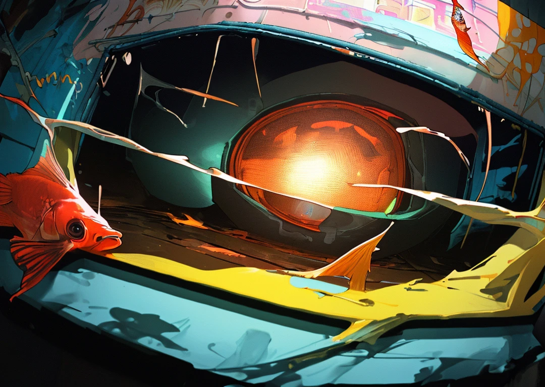 (masterpiece, best quality), studio room, cluttered space, (neon_pop style art:1.2, cinematic lighting:1.2), green, blue, (astraaligraffiti, graffiti wall:1.2), <lora:Astraali_GRAFFITI:1>,