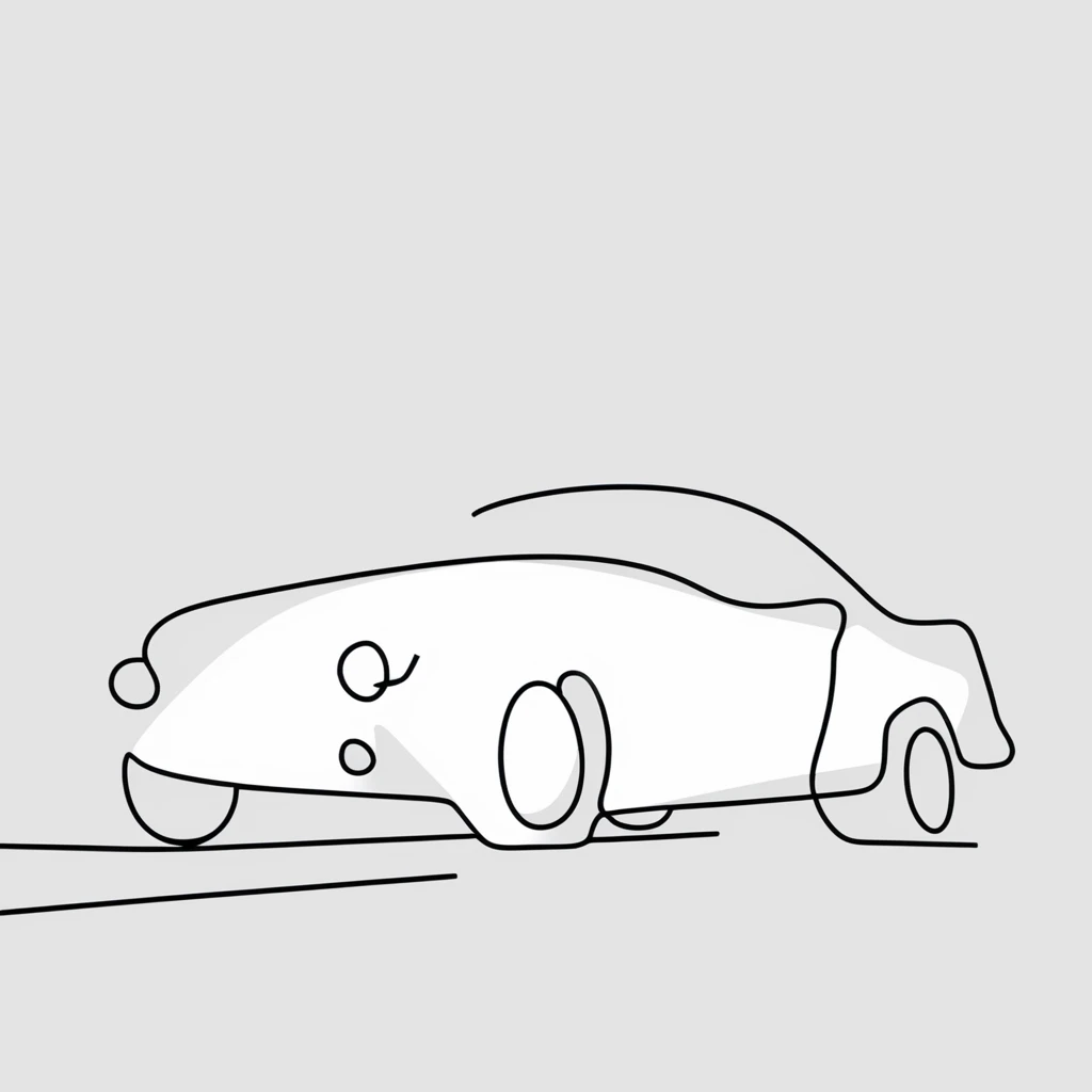 simple line car<lora:simplex:0.7>