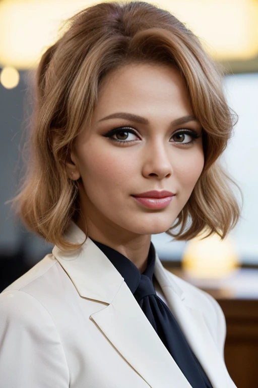 FraAngTTXV1E,
a smiling woman posing for masterpiece photo in a formal business suit with blazer, blouse and skirt, (luxery office ambience:1.2)
(professional photo shooting), (high buget photo), (extremely detailed skin), (flawless skin), (model pose), (highly detailed facial features),
(natural light), (high quality photography), (intricate details), (8k), (HDR), (sharp focus), (medium view)
