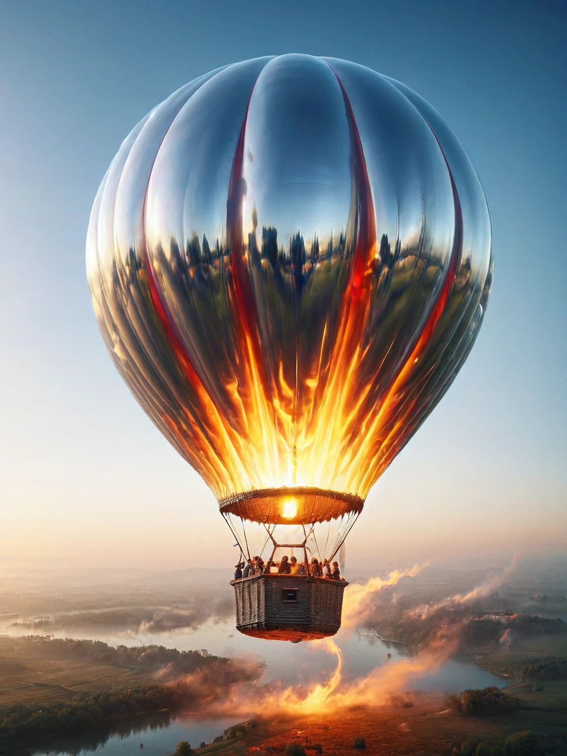 ais-moltenz hot air balloon floating in the sky <lora:Molten_Metal_SDXL:1>