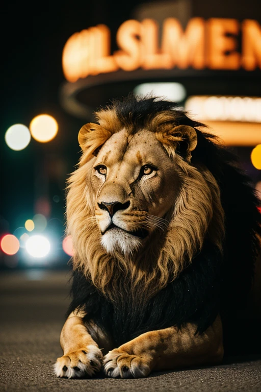 cinematic photo lion, . 35mm photograph, film, bokeh, professional, 4k, highly detailed