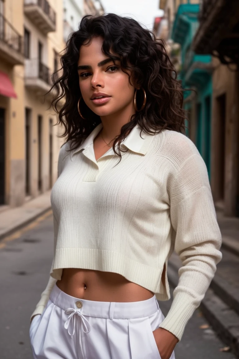 (masterpiece, best quality, high resolution:1.2), (seductive pose:1.2), (dynamic angle), detailed background,
cinematic shot, digital photo, shot on ARRI ALEXA 65, bokeh, sharp focus on subject, shot by Bert Stern, depth of field, cinematic lighting, hard shadows,
detailed face, detailed eyes, detailed skin, extremely detailed, intricate details,
(1girl, 21 years old), <lora:ZH_IMerced_v1:1>, zh_imerced, solo, realistic, black hair, brown eyes, dark skin, dark-skinned female, lips, looking at viewer, slight smile, shirt, skirt, indoors, party, in a crowd,