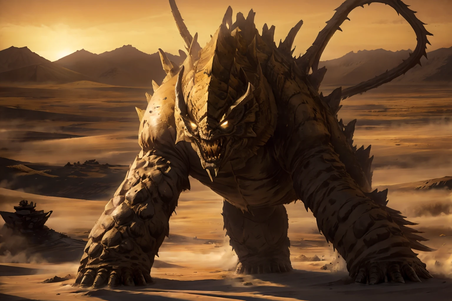 shanhai,monster,desert,<lora:shanhai_20240210174002:0.8>,