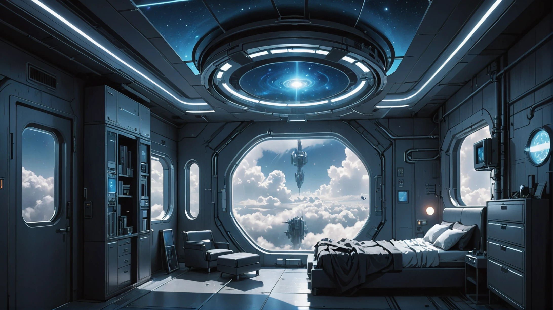Well \(room\) in a sky,mysterious scifi town outside of time<lora:EnvyBetterHiresFixXL01:0:hr=1><lora:EnvySendNoodzXL01:-0.5>