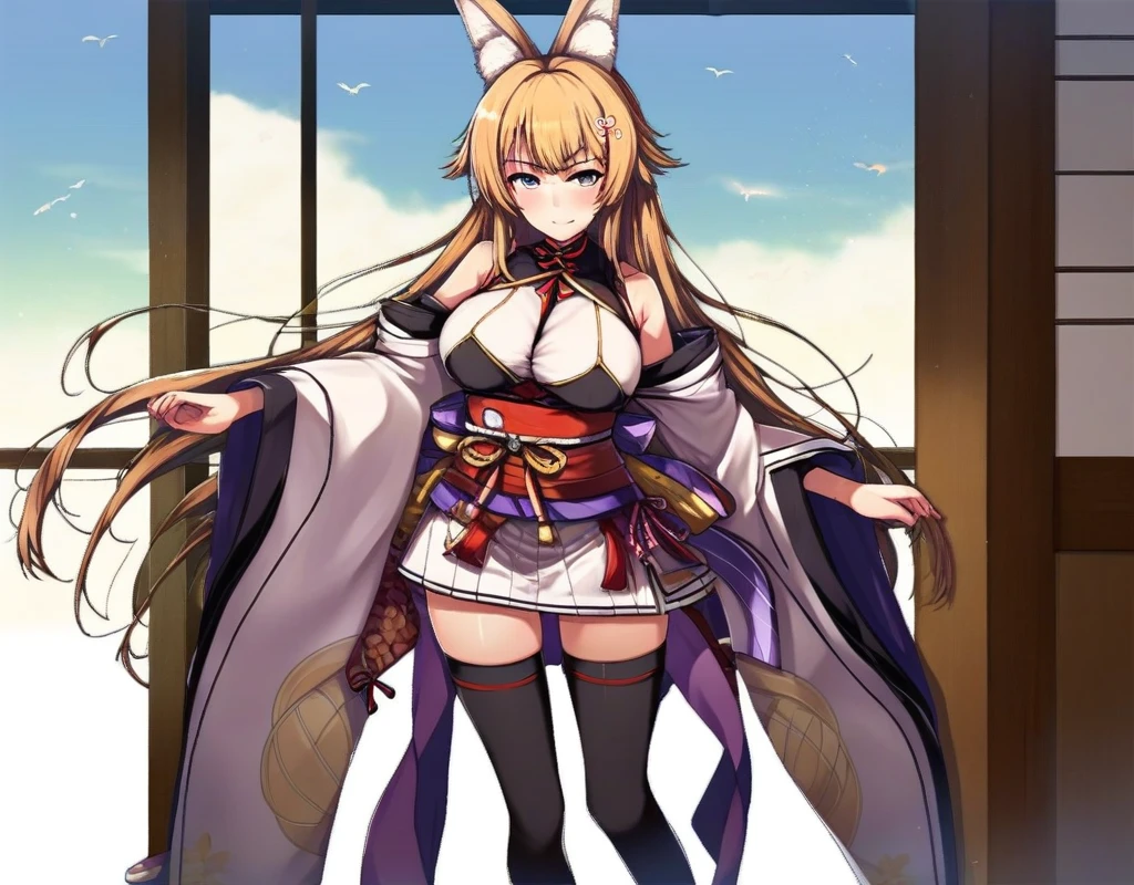 <lora:Sendai_XL_pony_v1:1>1girl, sendai \(azur lane\),retrofit \(azur lane\), standing,white shirt, white sleeves, wide sleeves, black legwear,, score_9, score_8_up, score_7_up, BREAK source_anime, rating_explicit, best quality, masterpiece, uncensored, <lora:sdxl2-flat2-512b:-0.6> michiking, misakura nankotsu, tomose shunsaku, atdan, onigirikun,shiokonbu