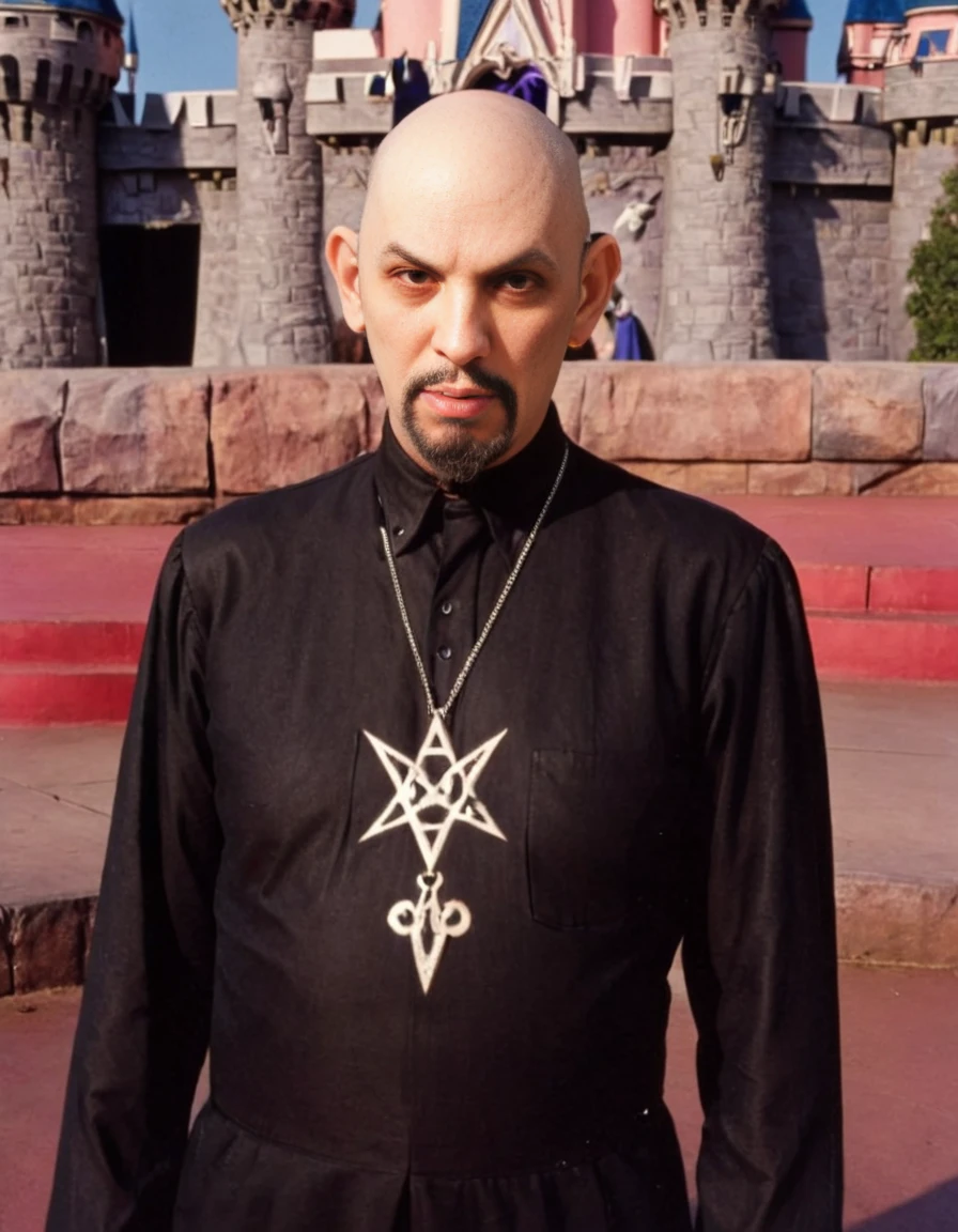 Professional color Photo of Anton LaVey as ((jesus christ)) <lora:AntonLaVey-32x100:0.7>