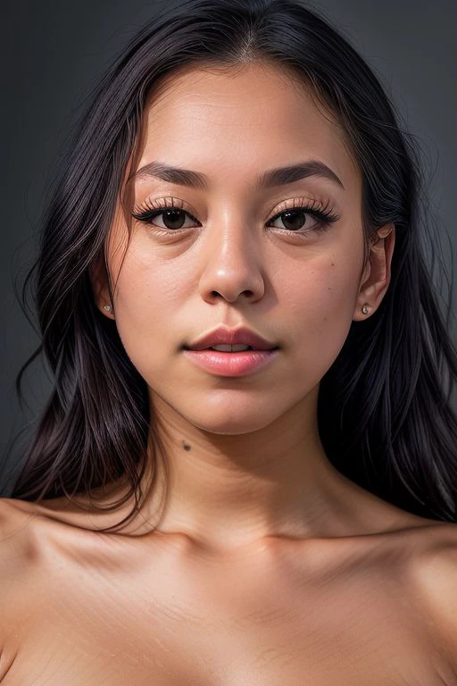 Merger_bellafina_flakes
(headshot:1.2) portrait on a (plain grey background:1.2), (headshot:1.2), (face focus:1.1), windswept chaotic hair, soft lighting, low contrast, low saturation,
bokeh, f1.4, 40mm, photorealistic, raw, 8k, textured skin, skin pores, intricate details <lora:epi_noiseoffset2:1>, epiCRealism