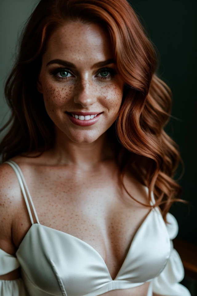 cinematic film still (((sfw))), closeup 8k portrait, hyperdetailed, masterpiece, Pretty, babe, long hair, hair pulled to side, housewife, sexy, gorgeous, upstairs loft, redhead, freckles, instagram model, perfect smile, large breasts, mature mom, from above, innocent face
. shallow depth of field, vignette, highly detailed, high budget, bokeh, cinemascope, moody, epic, gorgeous, film grain, grainy