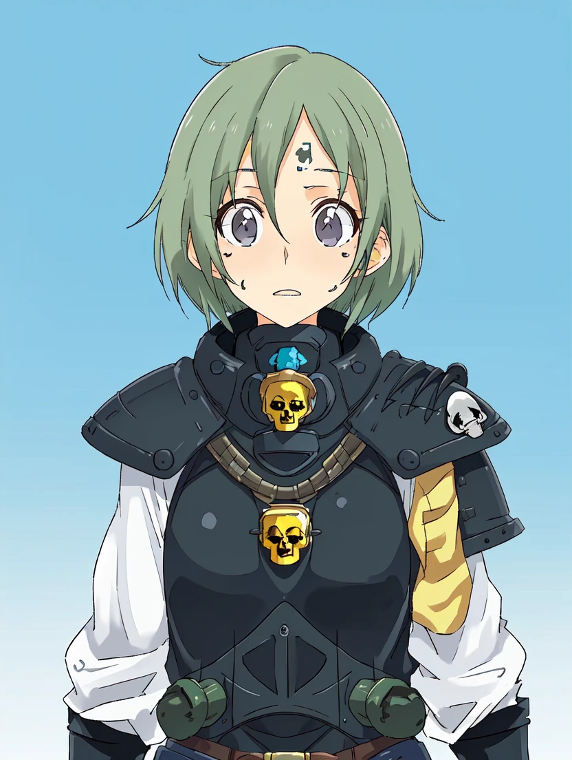 masterpiece, best quality,
<lora:add_detail:-0.5>
<lora:kindred_spirits.nokeyword-000007:0.9>
vivid colors,
(simple eyes, small eyes)
1girl, (solo)
(65 years old, 65y.o, (old, wrinkles:1.1))
green hair,
" ",
" ",
(<lora:edgWar40KAdeptaSororitas:0.7> EDGADEPTA ,WEARING EDGADEPTA,POWER ARMOR,SHOULDER ARMOR,SKULL EMBLEM:1.2)
jungle,
dieselpunk