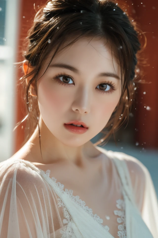 Warm Snow,1girl,solo,blurry,looking at viewer,black hair,depth of field,blurry background,realistic,bokeh,
best quality,masterpiece,illustration,an extremely delicate and beautiful,CG,unity,8k wallpaper,Amazing,finely detail,masterpiece,official art,extremely detailed CG unity 8k wallpaper,incredibly absurdres,huge filesze,ultra-detailed,highres,extremely detailed,beautiful detailed girl,realistic,<lora:Warm Snow:0.8>,<lora:Tomoka Takeda:0.8>,