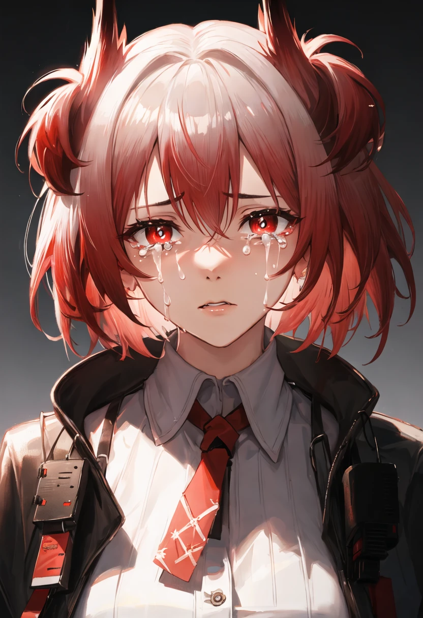 best quality, masterpiece, highres, solo, {fiammetta_arknights:0.90}, crying, sobbing, tears, portrait, looking at viewer