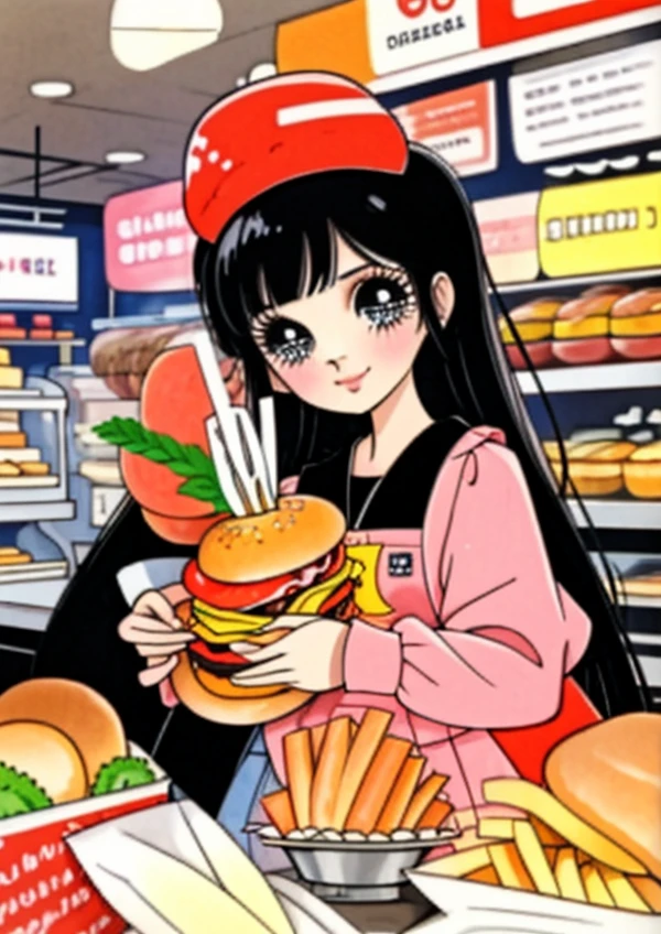 burger shop clerk