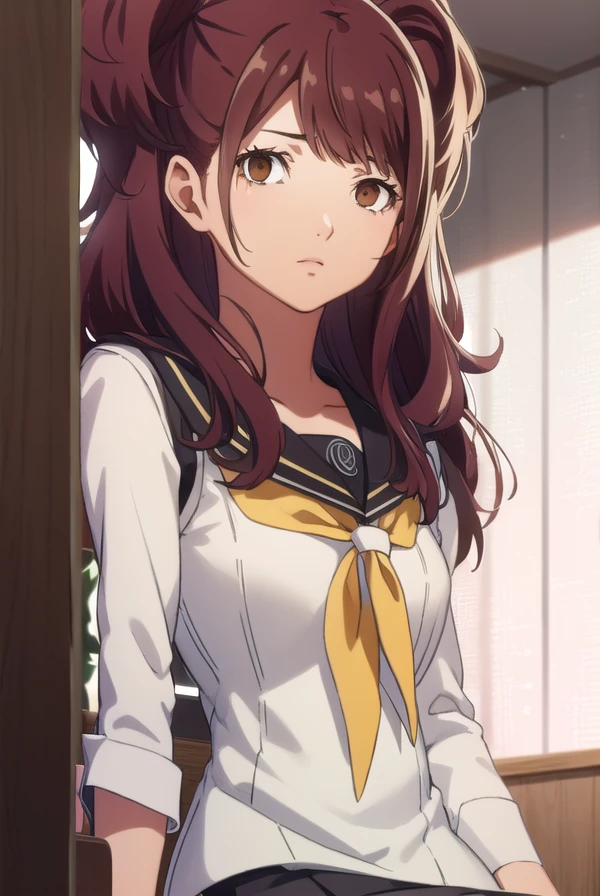 risekujikawa, <lora:rise kujikawa s1-lora-nochekaiser:1>,
rise kujikawa, long hair, red hair, twintails, (brown eyes:1.5),
BREAK skirt, thighhighs, school uniform, serafuku, zettai ryouiki, yasogami school uniform,
BREAK indoors, classroom,
BREAK looking at viewer, (cowboy shot:1.5),
BREAK <lyco:GoodHands-beta2:1>, (masterpiece:1.2), best quality, high resolution, unity 8k wallpaper, (illustration:0.8), (beautiful detailed eyes:1.6), extremely detailed face, perfect lighting, extremely detailed CG, (perfect hands, perfect anatomy),