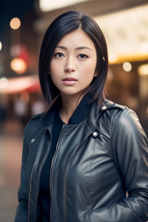 1girl,(RAW photo, best quality), (realistic, photo-realistic:1.4), masterpiece, an extremely delicate and beautiful, extremely detailed, 2k wallpaper, Amazing, finely detail, extremely detailed CG unity 8k wallpaper, ultra-detailed, highres, soft light, beautiful detailed girl, extremely detailed eyes and face, beautiful detailed nose, beautiful detailed eyes,cinematic lighting,perfect anatomy,slender body ,(bokeh:1.3)
in front of izakaya,narrow street like nakano,lights reflected on wet floor,after rain,night time,shop sign lights,winter night
wearing cashmere jacket
 <lora:utadahikaru_lora:0.8>