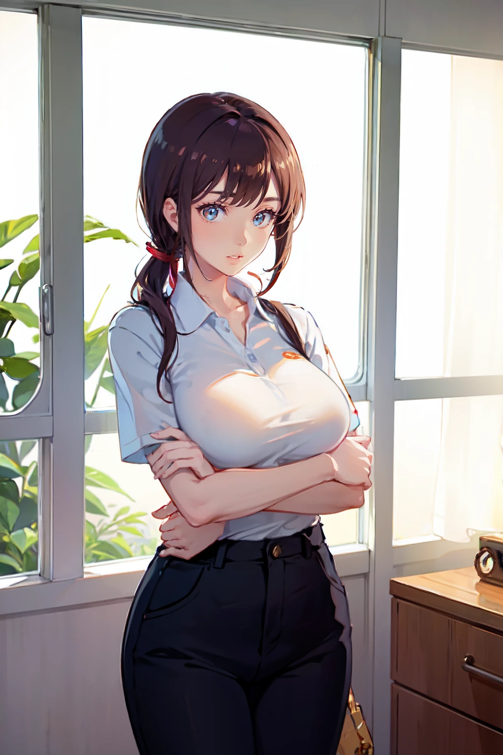 Highest quality、High resolution、Detailed Background、(Beautiful face in every detail:1.4)、Anatomically correct、(Normal number of fingers:1.2)、Detailed eyes、 beauty、Perfect body line、(Huge breasts:1.2)、Light color hair、Bobcut、ponytail、Twin tails、Cute gestures、Jokingly、A big smile、smile、zoo、
Learn about the ecology and habits of animals through hands-on activities such as feeding and cleaning.、
While working on the project with a serious expression, he also occasionally gets excited.、They look so happy to be able to touch the animals.、
Receive detailed explanations from the staff、It&#39;s a valuable experience while learning how to be considerate of animals.、cute