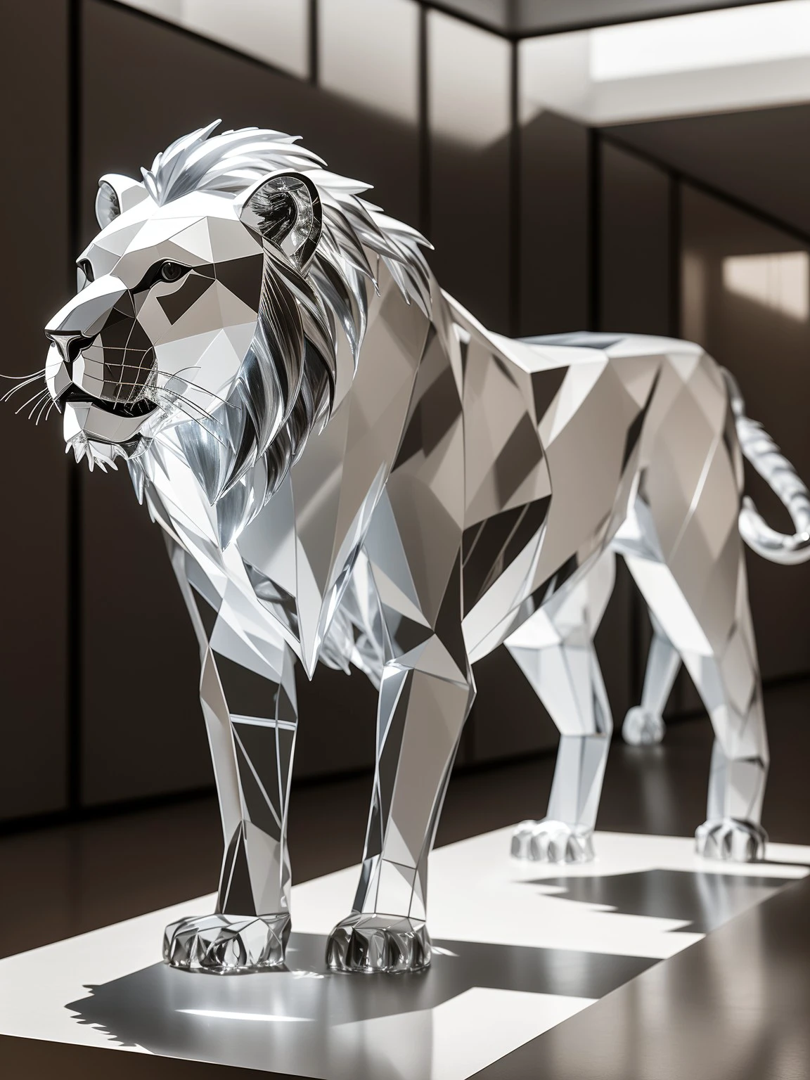 master piece, high quality, a lion, <lora:J_glass:0.8> j_glass