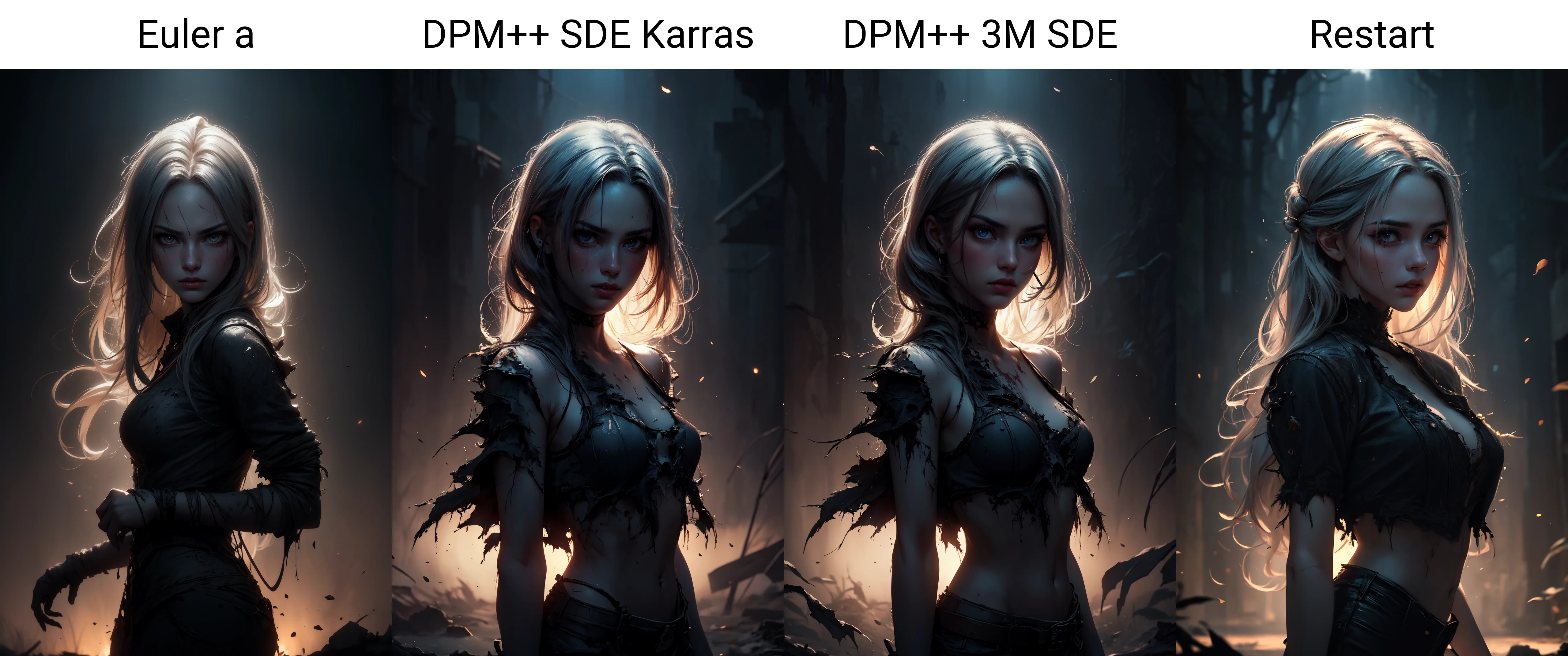 ((8k, best quality, masterpiece, extremely detailed, Rule of thirds)), (((light play, shadow play))), ((provocative pose)), ((horror photography)), ((film grain)), ((soft light passing through hair)), ((atmospheric)), ((goblin-girl, green skin, fangs)), dense forest,