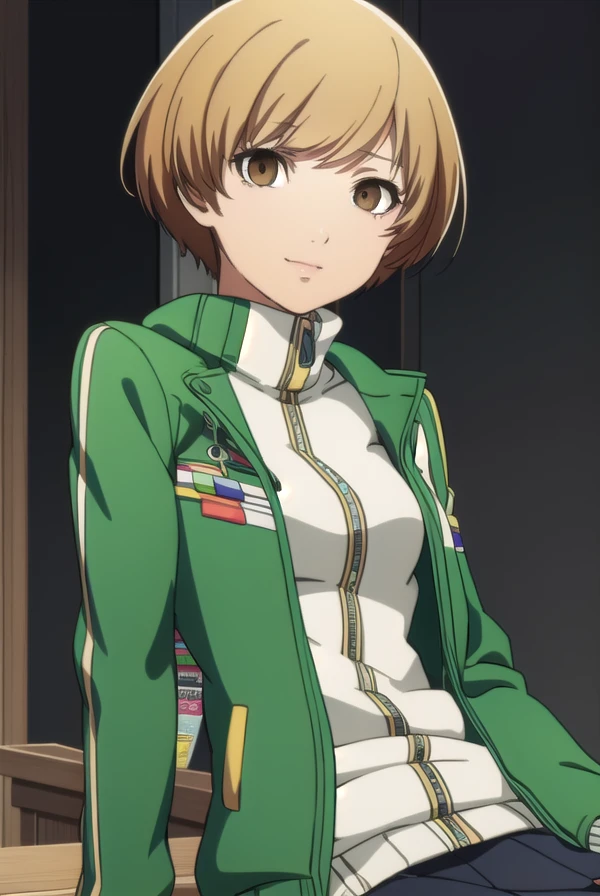 chiesatonaka, <lora:chie satonaka s1-lora-nochekaiser:1>,
chie satonaka, short hair, brown hair, (brown eyes:1.5), smile,
BREAK skirt, jacket, shoes, socks, track jacket, badge, button badge, smiley face, green jacket,
BREAK indoors, classroom,
BREAK looking at viewer,
BREAK <lyco:GoodHands-beta2:1>, (masterpiece:1.2), best quality, high resolution, unity 8k wallpaper, (illustration:0.8), (beautiful detailed eyes:1.6), extremely detailed face, perfect lighting, extremely detailed CG, (perfect hands, perfect anatomy),