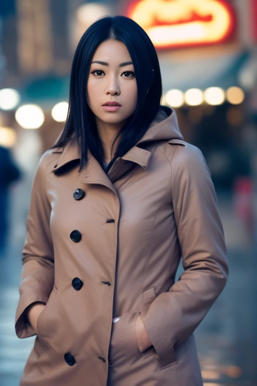 1girl,(RAW photo, best quality), (realistic, photo-realistic:1.4), masterpiece, an extremely delicate and beautiful, extremely detailed, 2k wallpaper, Amazing, finely detail, extremely detailed CG unity 8k wallpaper, ultra-detailed, highres, soft light, beautiful detailed girl, extremely detailed eyes and face, beautiful detailed nose, beautiful detailed eyes,cinematic lighting,perfect anatomy,slender body ,(bokeh:1.3)
in front of izakaya,narrow street like nakano,lights reflected on wet floor,after rain,night time,shop sign lights,winter night
wearing cashmere brown coat
<lora:utadahikaru_lora:0.8>,