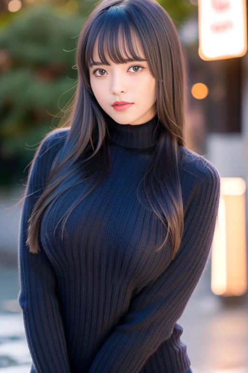 1girl,(RAW photo, best quality), (realistic, photo-realistic:1.4), masterpiece, an extremely delicate and beautiful, extremely detailed, 2k wallpaper, Amazing, finely detail, extremely detailed CG unity 8k wallpaper, ultra-detailed, highres, soft light, beautiful detailed girl, extremely detailed eyes and face, beautiful detailed nose, beautiful detailed eyes,cinematic lighting,perfect anatomy,slender body ,(bokeh:1.3)
in front of izakaya,narrow street like nakano,lights reflected on wet floor,after rain,night time,shop sign lights,winter night
(wearing turtleneck sweater),(cashmere jacket on top:1.3)
<lora:tsudzuku_lora:0.8>