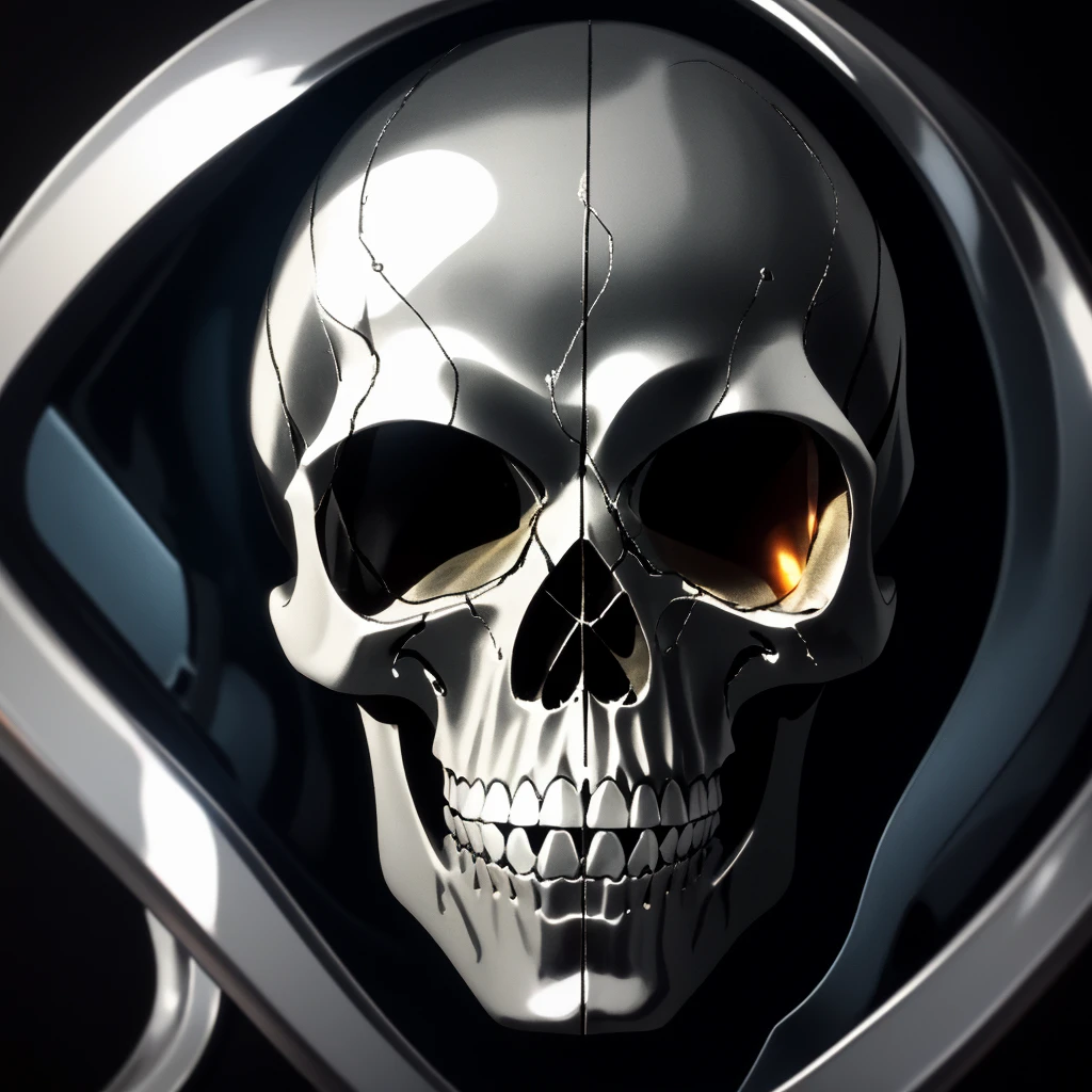 subsurface scattering, Photorealistic, Hyperrealistic, analog style, realistic, film photography, a bright Skull, born in liquid chrome, made out of real polished steel
\\ Made with ONE FOR ALL checkpoint by Chaos Experience @ https://civitai.com/user/ChaosExperience/ \\