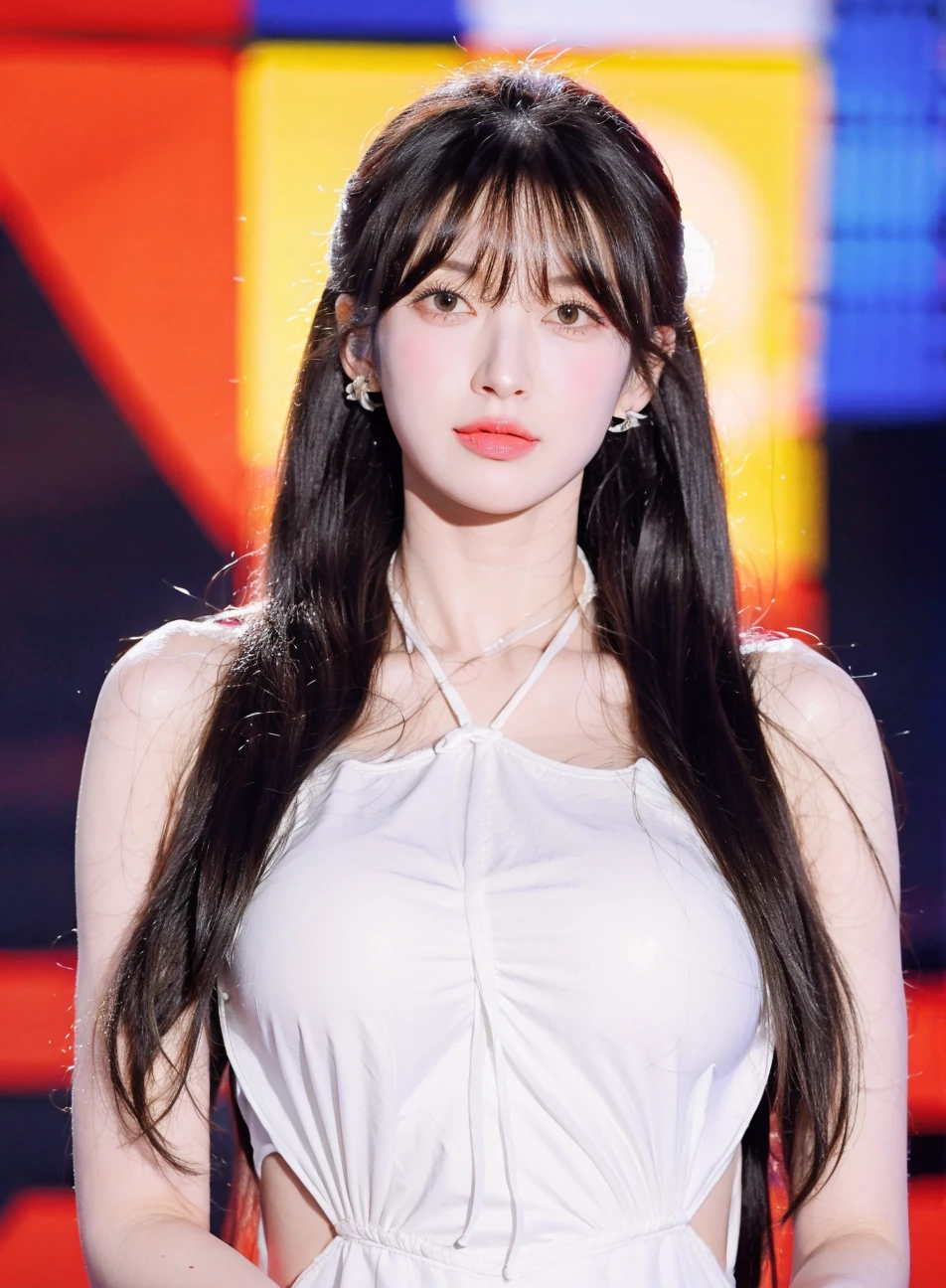 Stained glass style 1 Girl, Upper Body, Large Breasts, <lora:ARr:0.82> <lora:breastsizeslideroffset:0.3> . Vibrant, beautiful, translucent, intricate, detailed