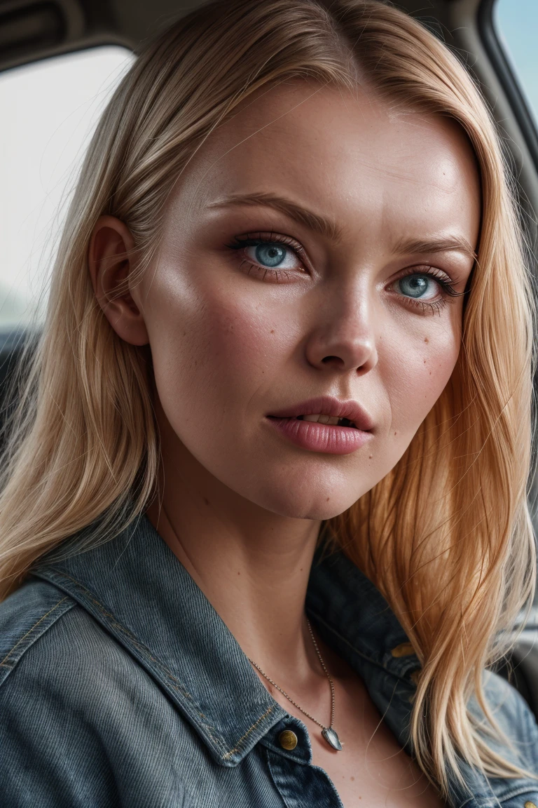 RAw photo, tv_Zienna_Eve_aka_Fanny_Munch_GM_V1, wearing denim jacket, surprised expression, <lora:PA7_Beautify:0.1> PA7_Portrait-CU PA7_Human-Likeness