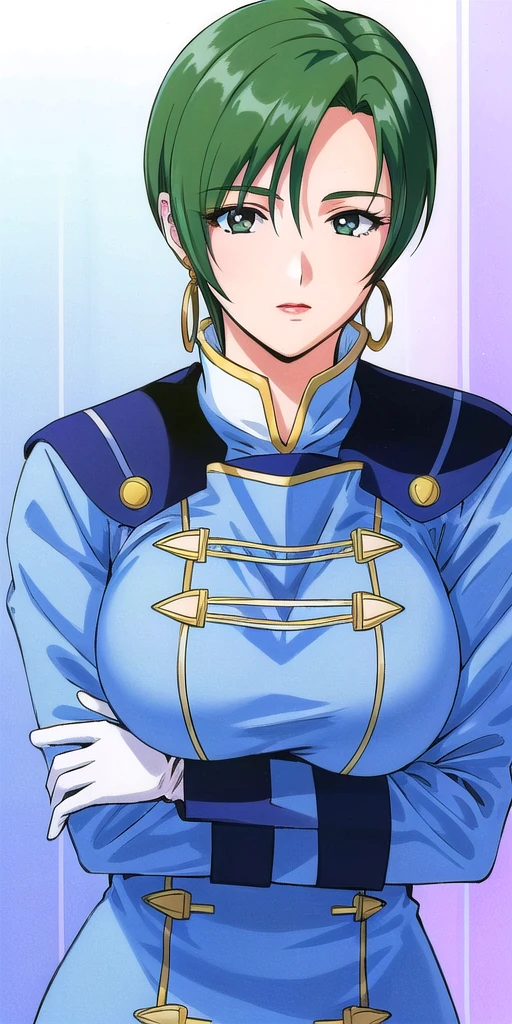 <lora:MiliaFallynaV9:.7> miliafallyna, huge_breasts, standing, solo, Blue_naval_uniform_White_gloves_Double-breasted_insignia_Blue_pencil_skirt, masterpiece, best_quality, detailed_face, detailed_eyes, highres, beautiful, detailed,